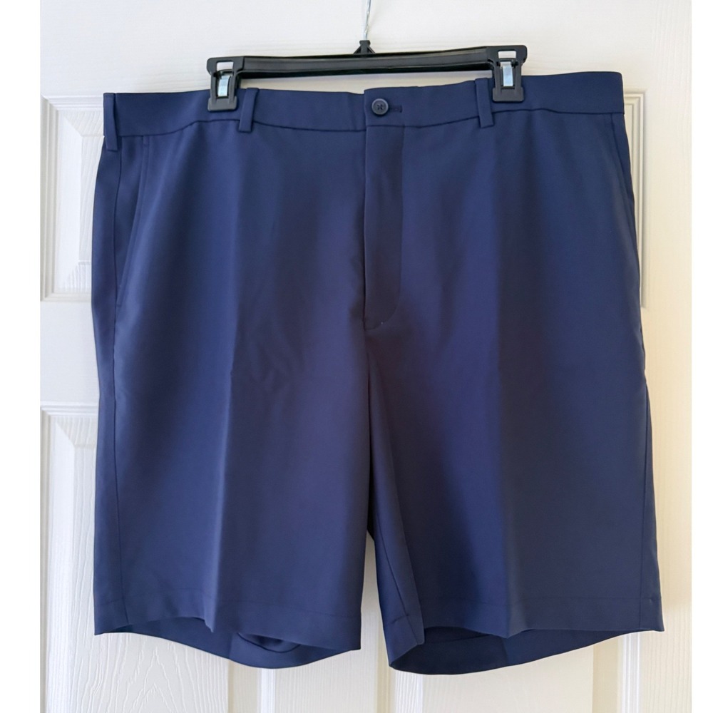 Peter Millar Mens Size 38 Salem Classic Fit Performance Golf Shorts Navy Blue